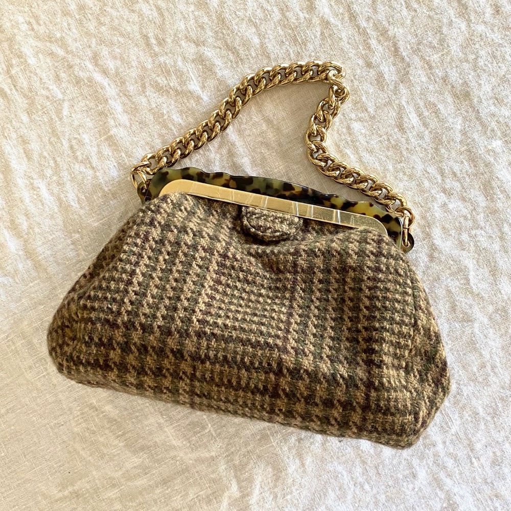 Brand new Edie Parker Tweed Bag